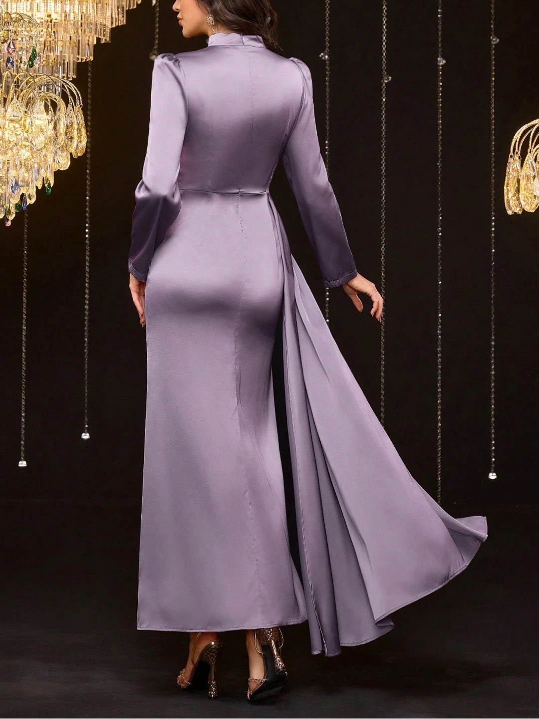 Rochie de ocazie Shein, mov