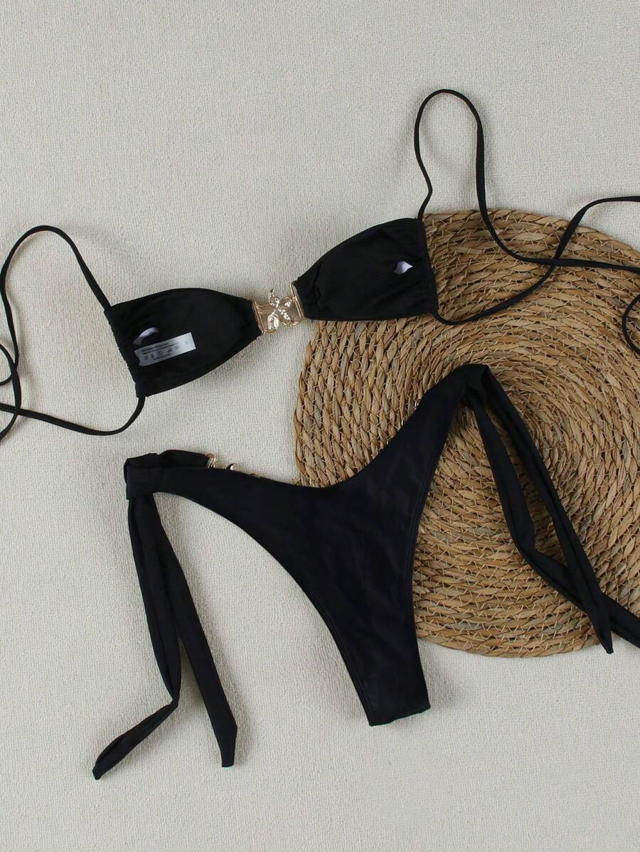 Costum de baie SHEIN, negru