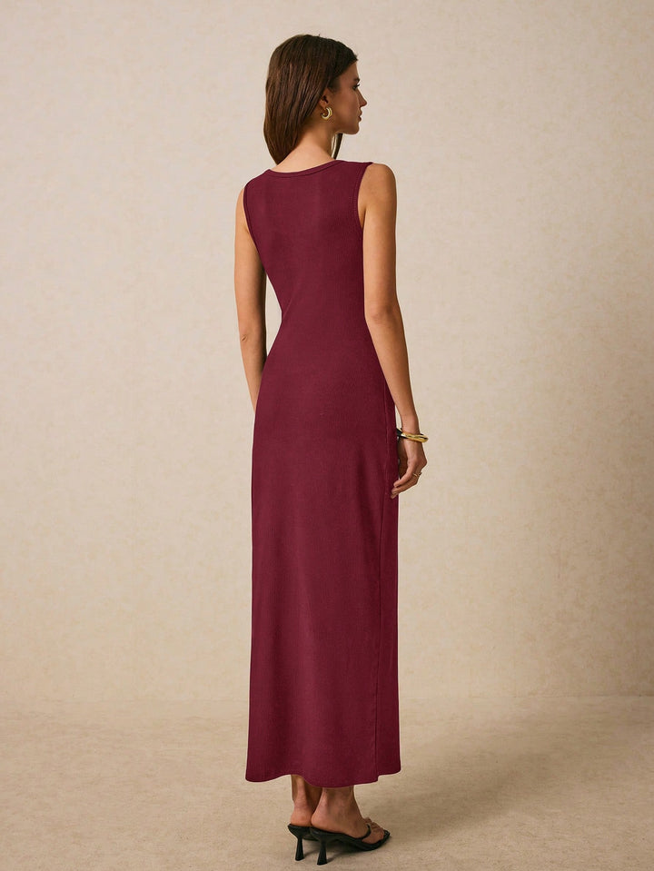 Rochie maxi SHEIN, vișiniu