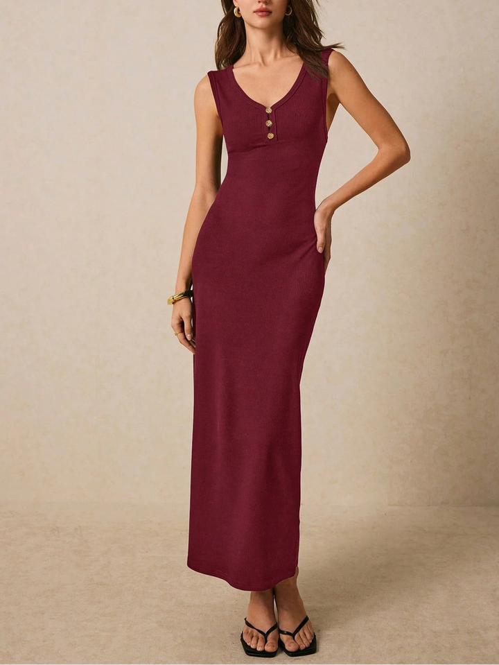 Rochie maxi SHEIN, vișiniu