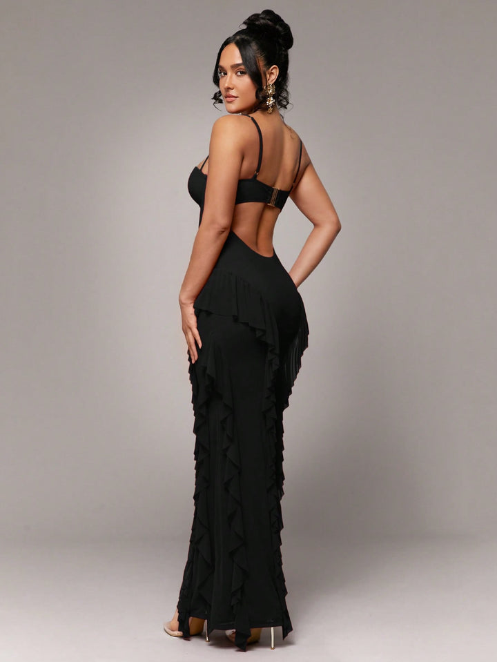 Rochie maxi SHEIN, negru