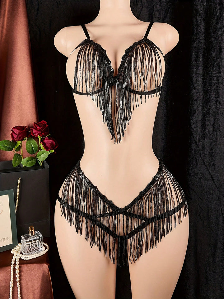 Set de lenjerie SHEIN, negru