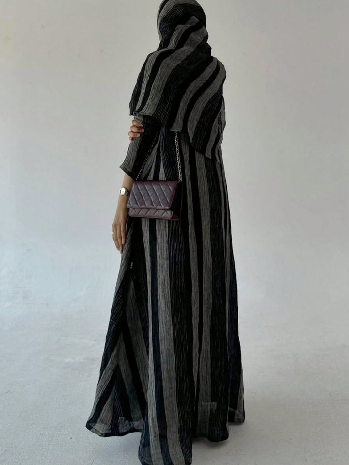 Set caftan și jalabiya SHEIN, gri