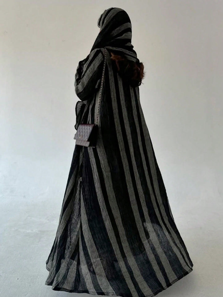 Set caftan și jalabiya SHEIN, gri