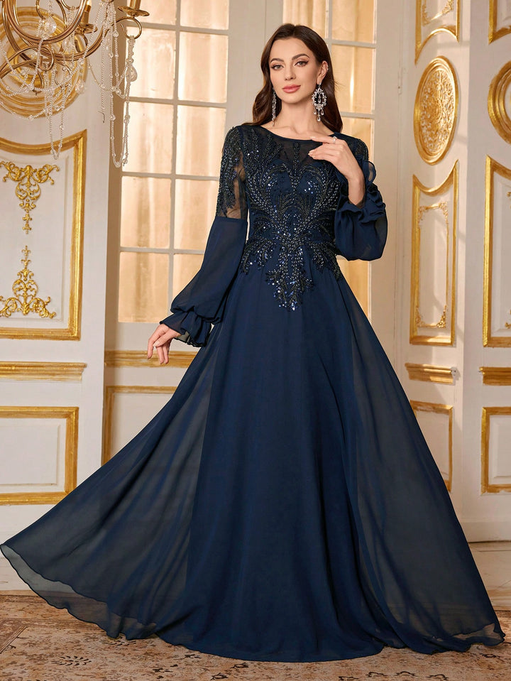 Rochie de ocazie SHEIN, albastru