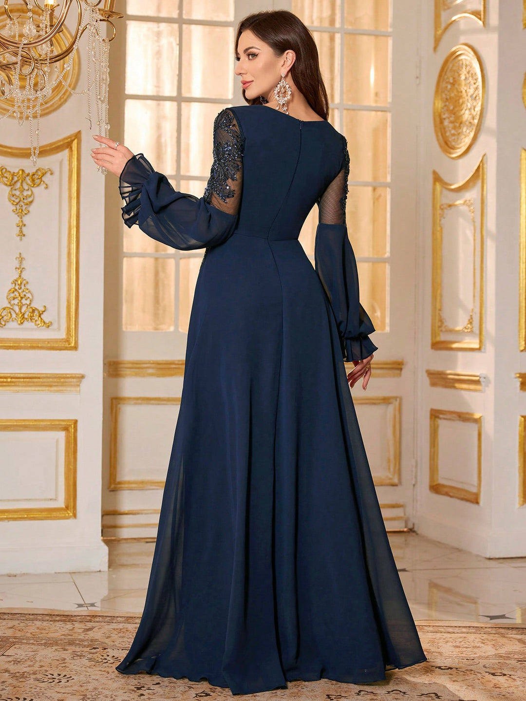 Rochie de ocazie SHEIN, albastru