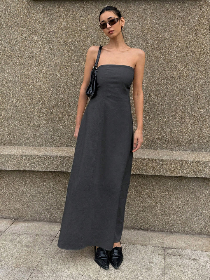 Rochie maxi SHEIN, gri