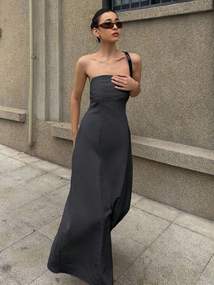Rochie maxi SHEIN, gri
