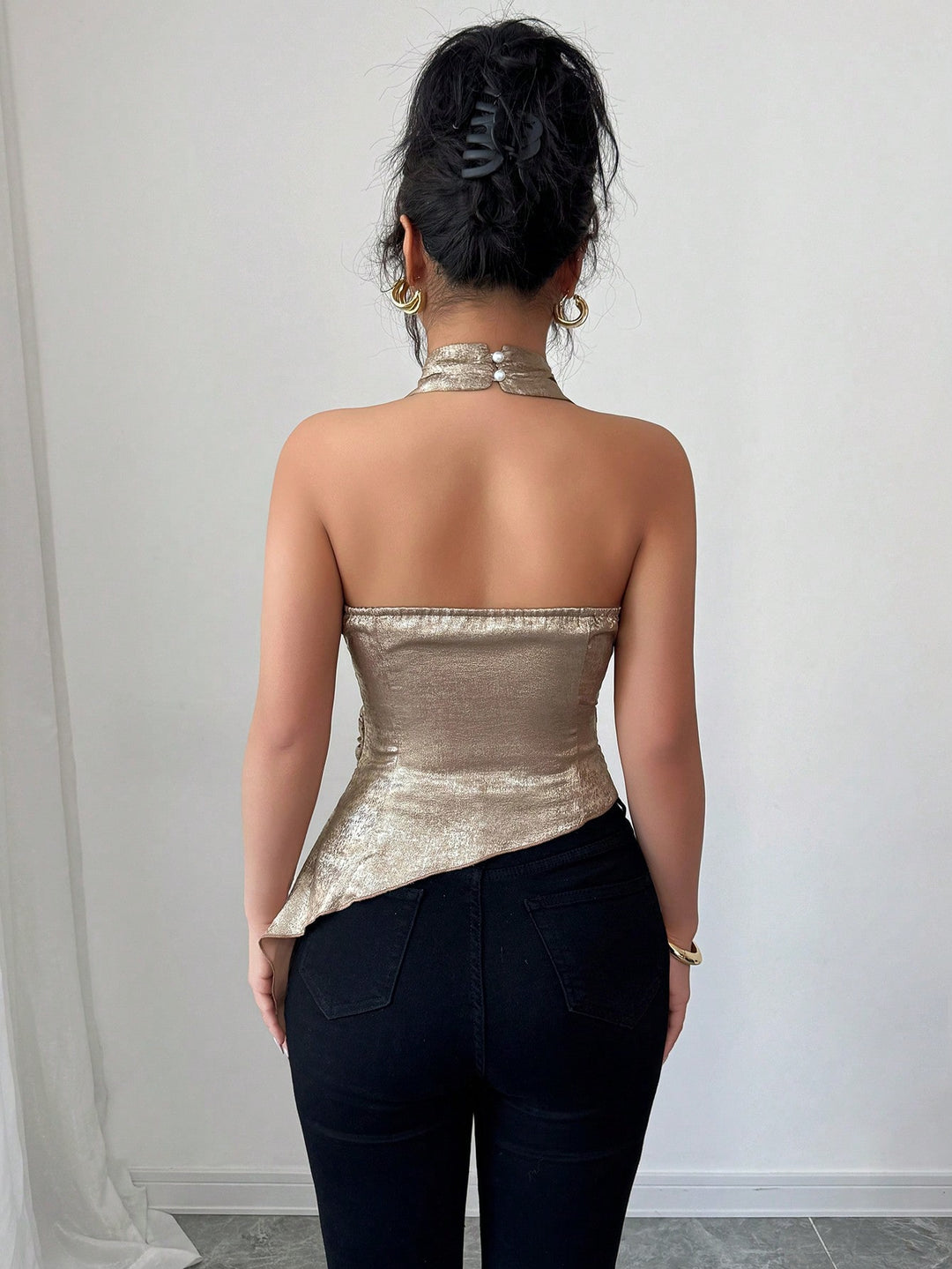 Top SHEIN, auriu