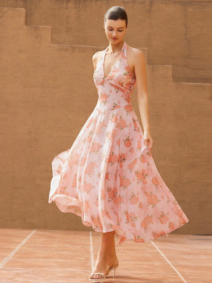 Rochie midi SHEIN, mix culori