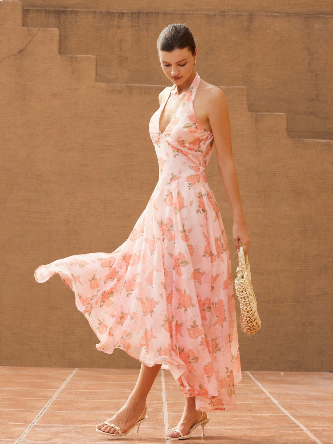 Rochie midi SHEIN, mix culori