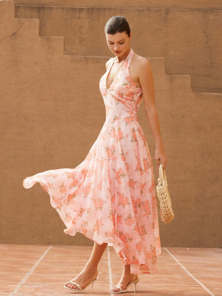 Rochie midi SHEIN, mix culori