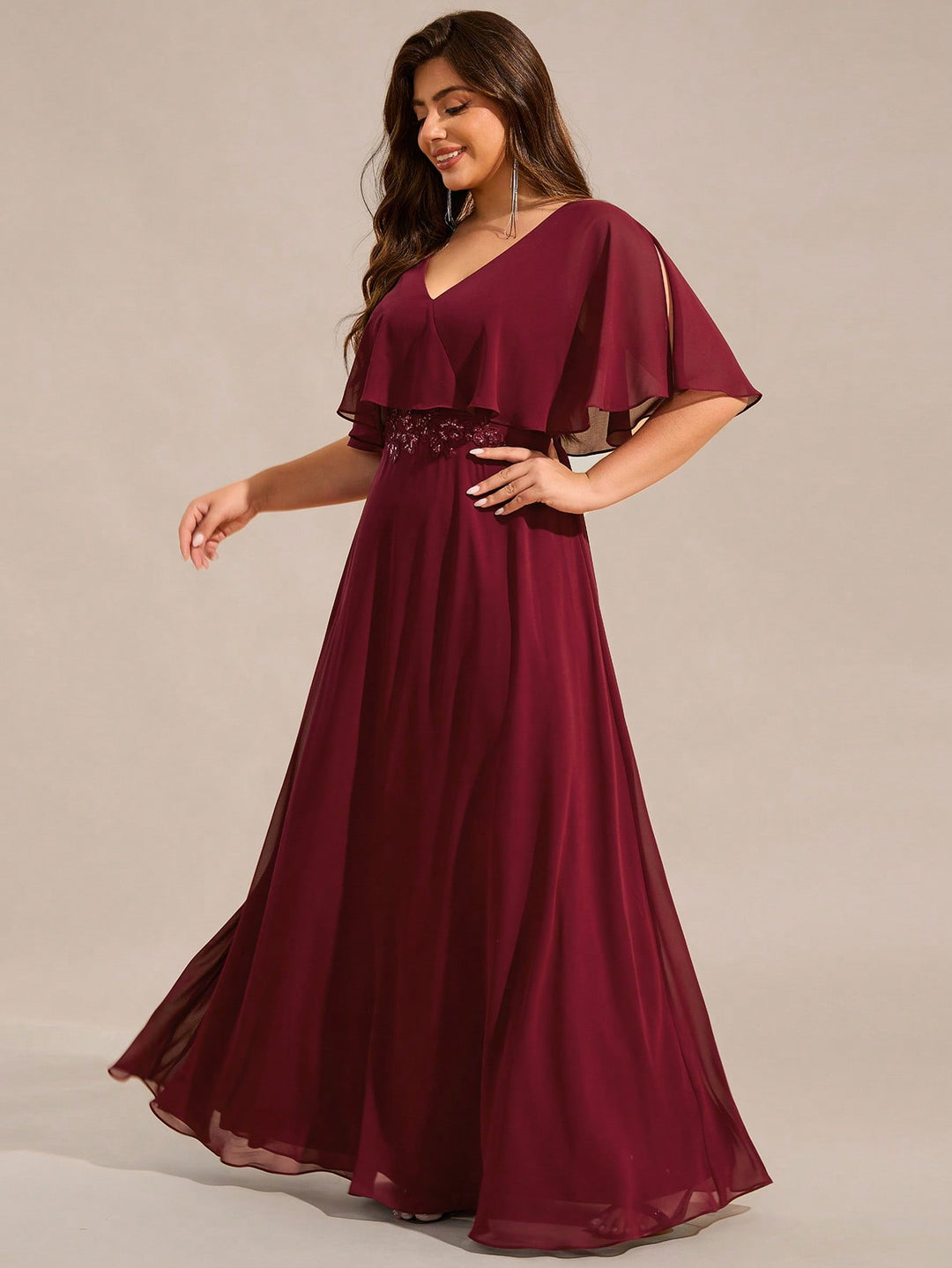 Rochie maxi SHEIN, vișiniu