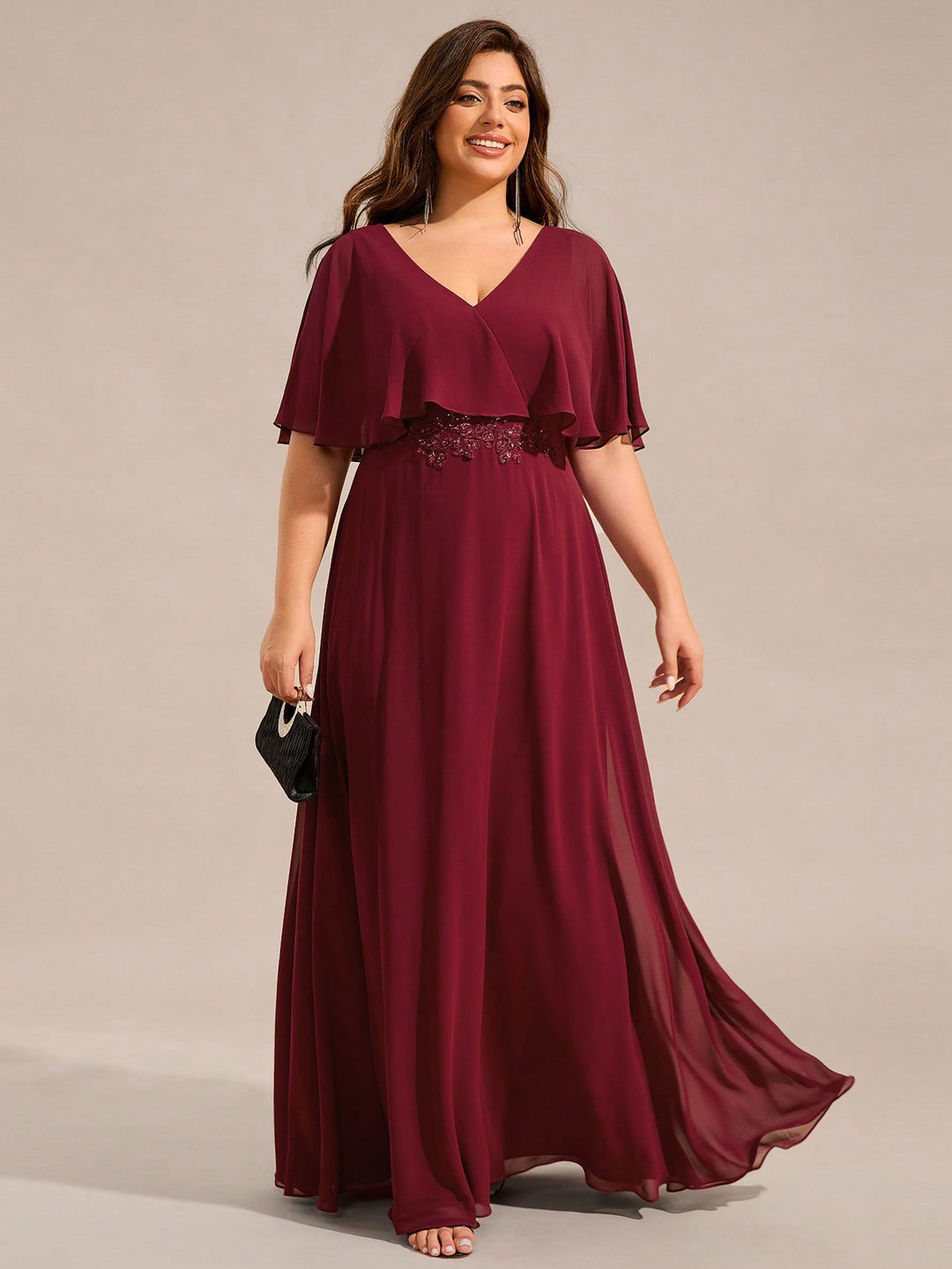 Rochie maxi SHEIN, vișiniu