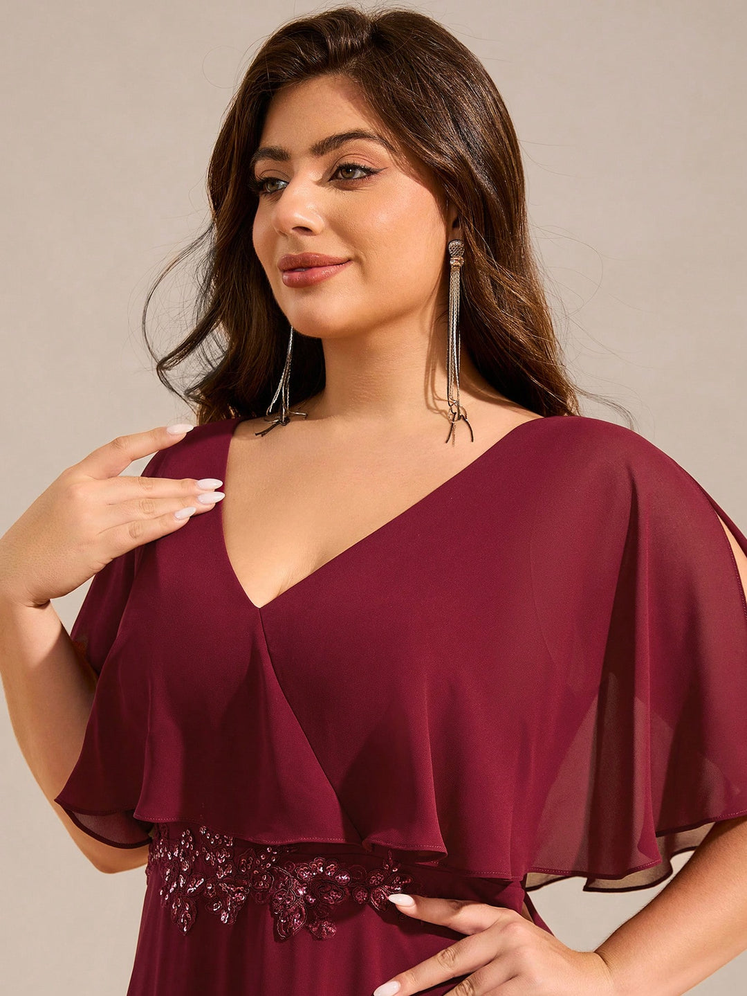 Rochie maxi SHEIN, vișiniu