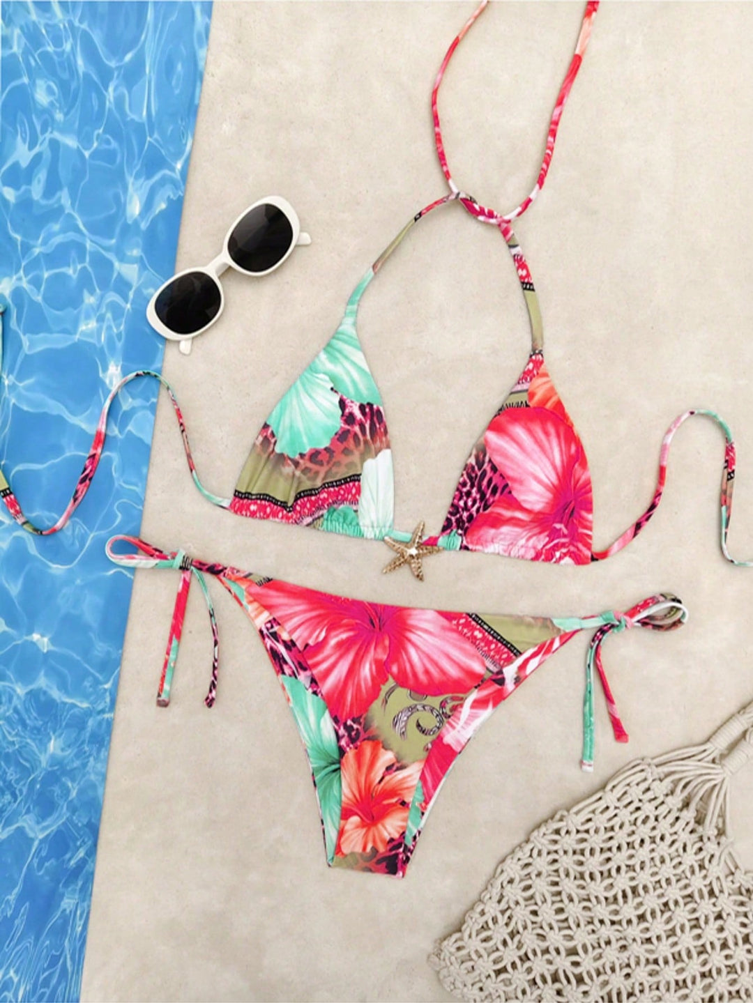 Costum de baie SHEIN, mix culori