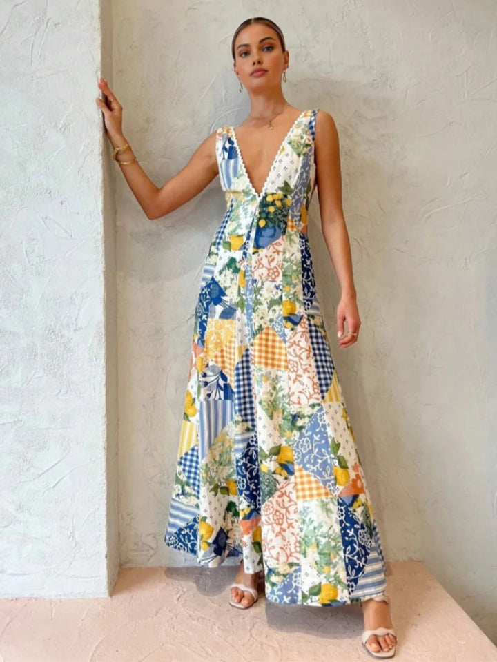 Rochie maxi SHEIN, mix culori