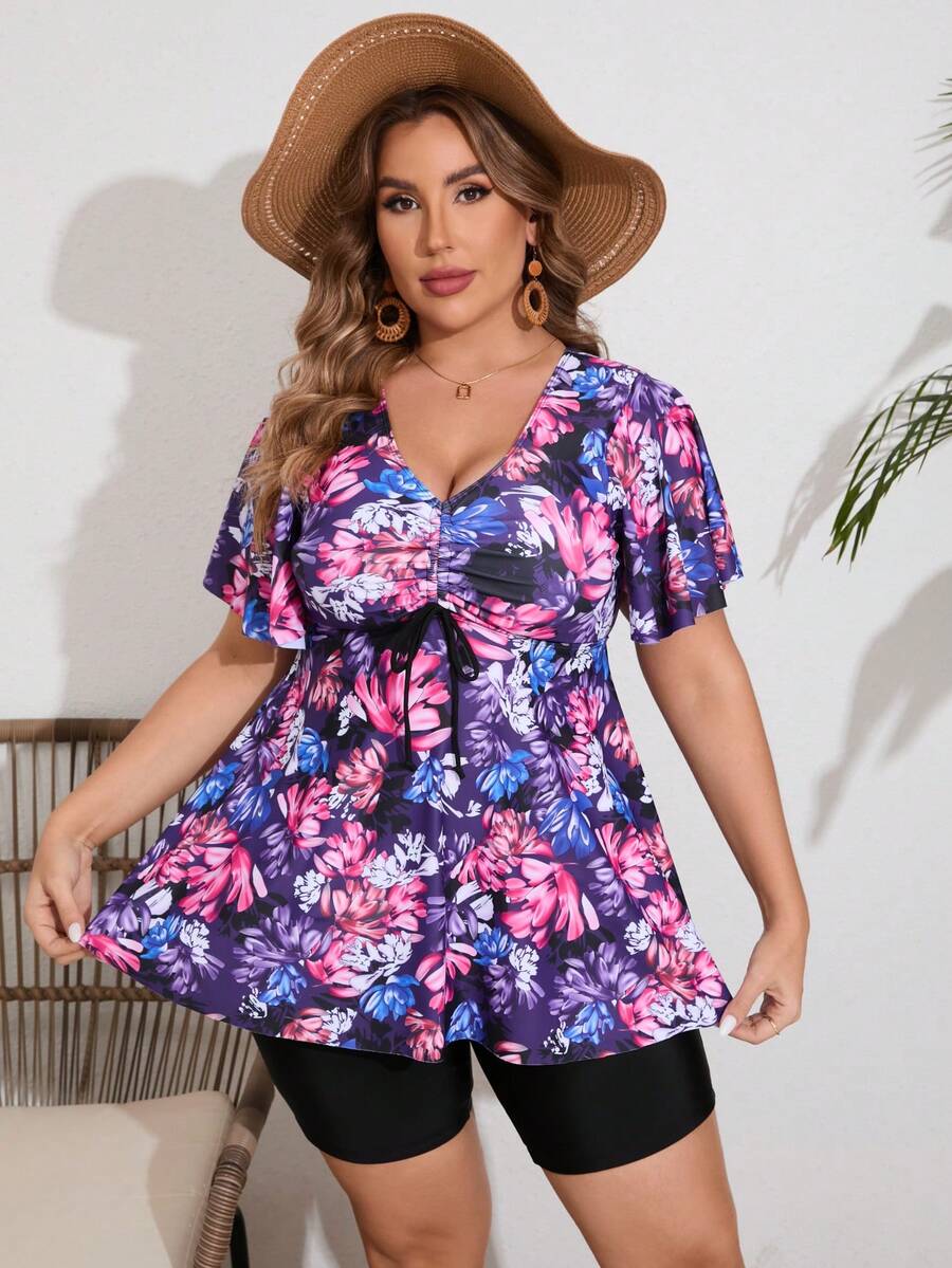 Costum de baie SHEIN, mix culori