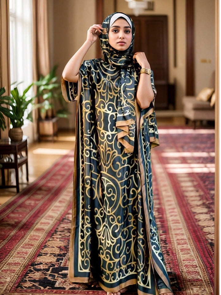 Set caftan și jalabiya SHEIN, mix culori