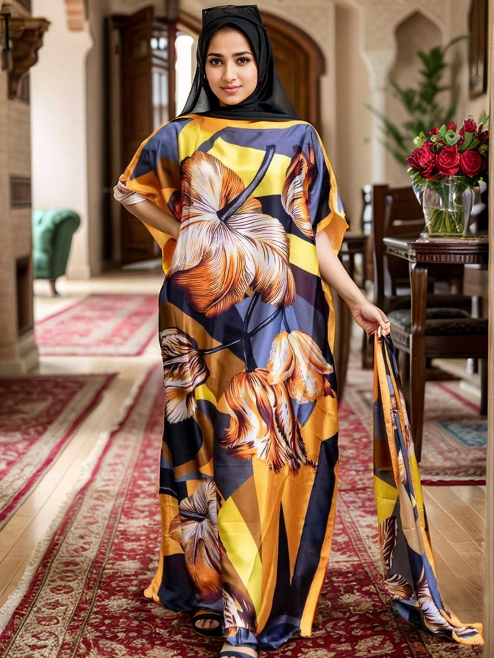 Set caftan și jalabiya SHEIN, mix culori