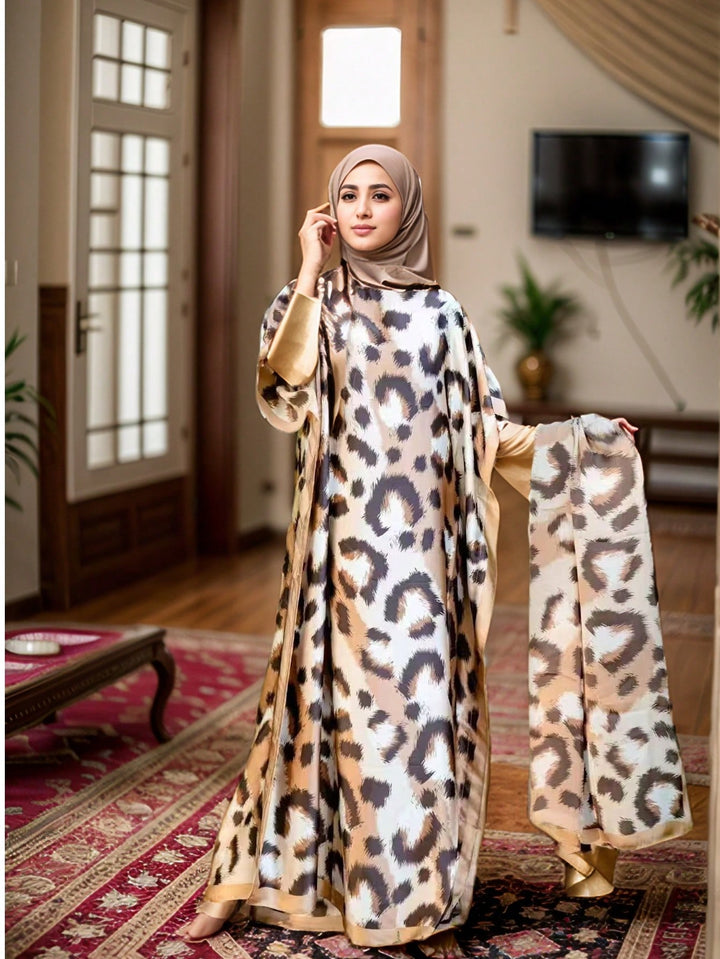 Set caftan și jalabiya SHEIN, mix culori