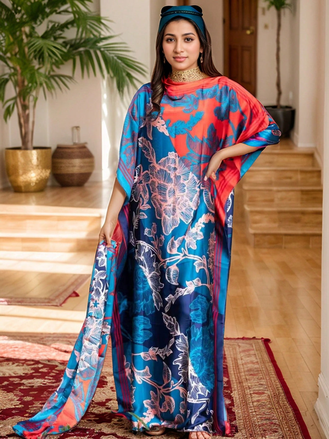 Set caftan și jalabiya SHEIN, mix culori