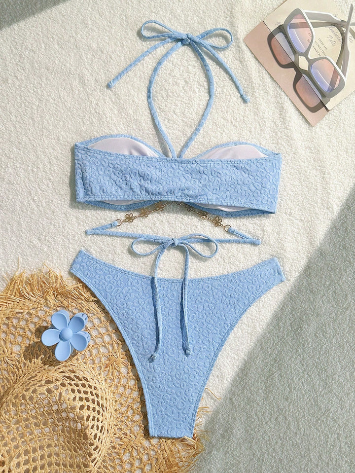 Set bikini SHEIN, albastru