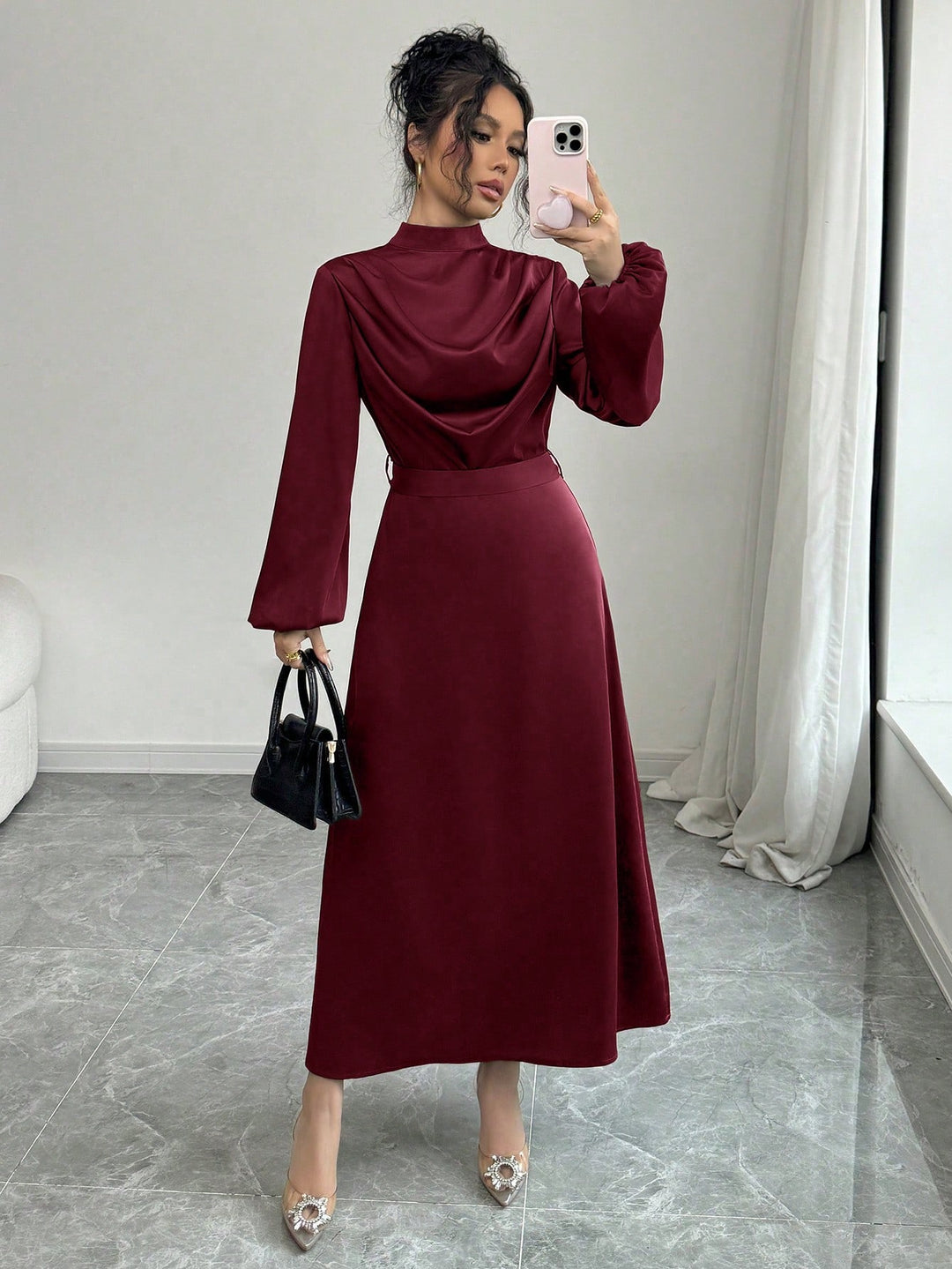 Rochie maxi SHEIN, roșu