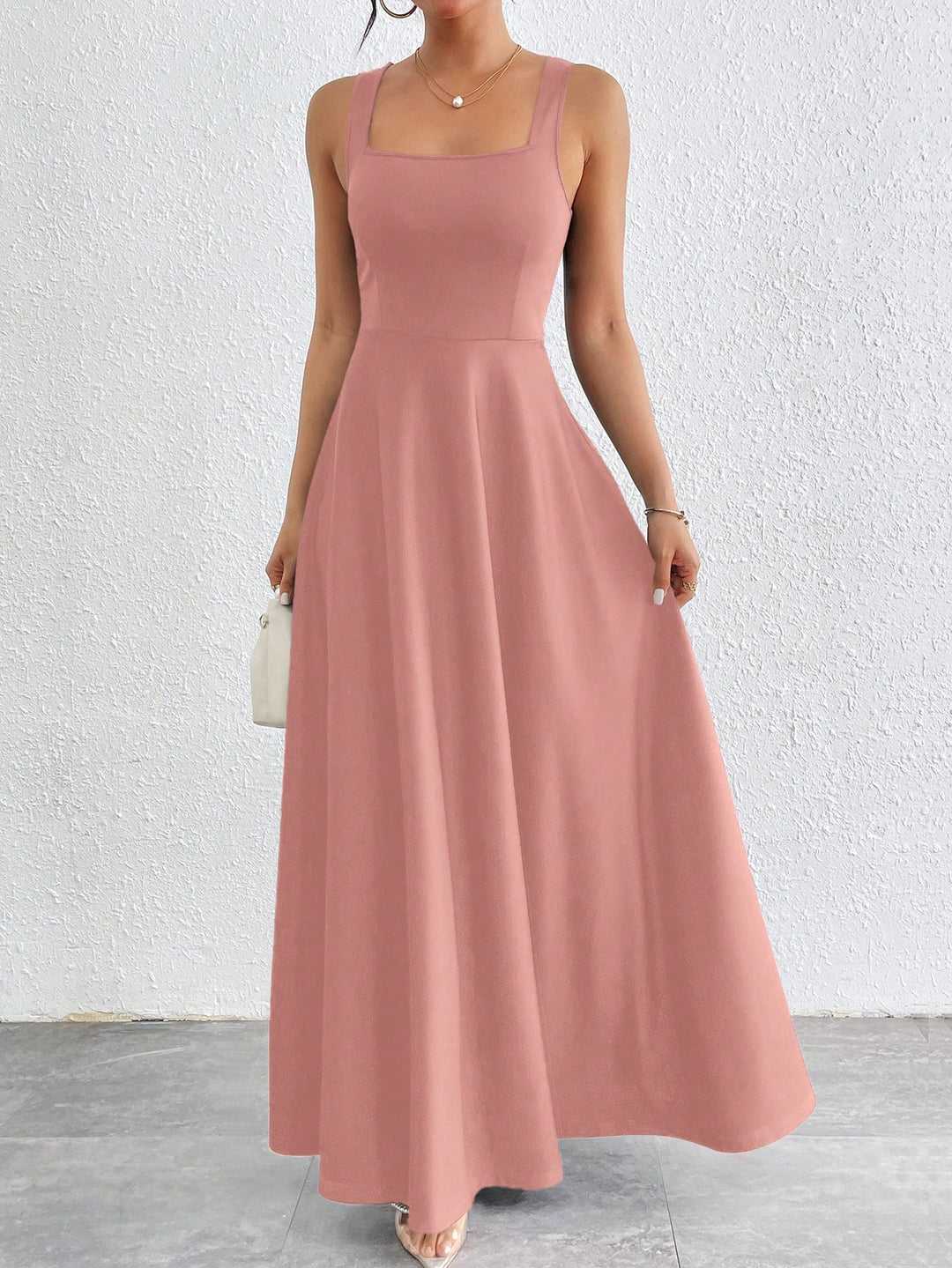 Rochie maxi SHEIN, roz