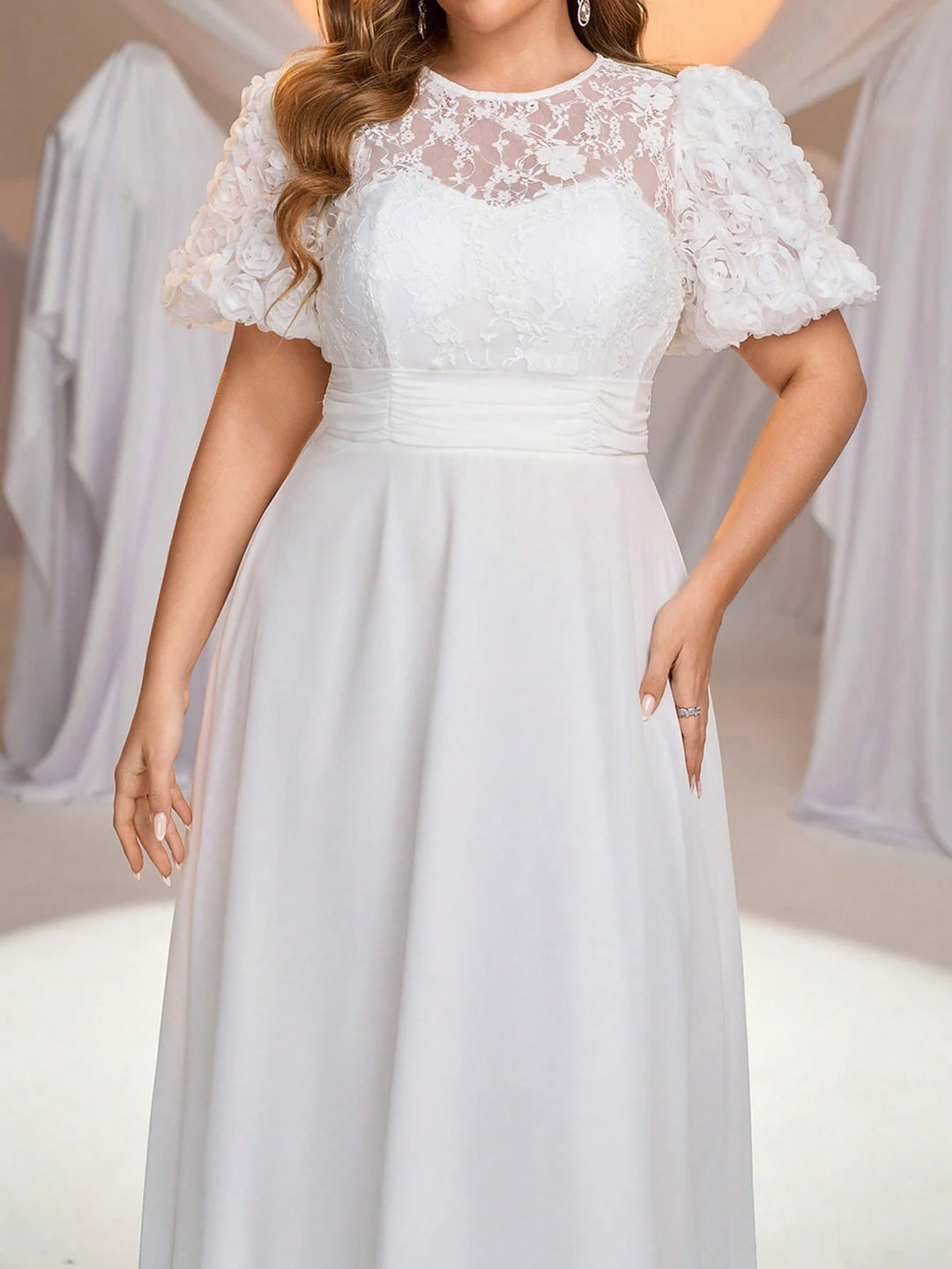 SHEIN maxi ruha, fehér