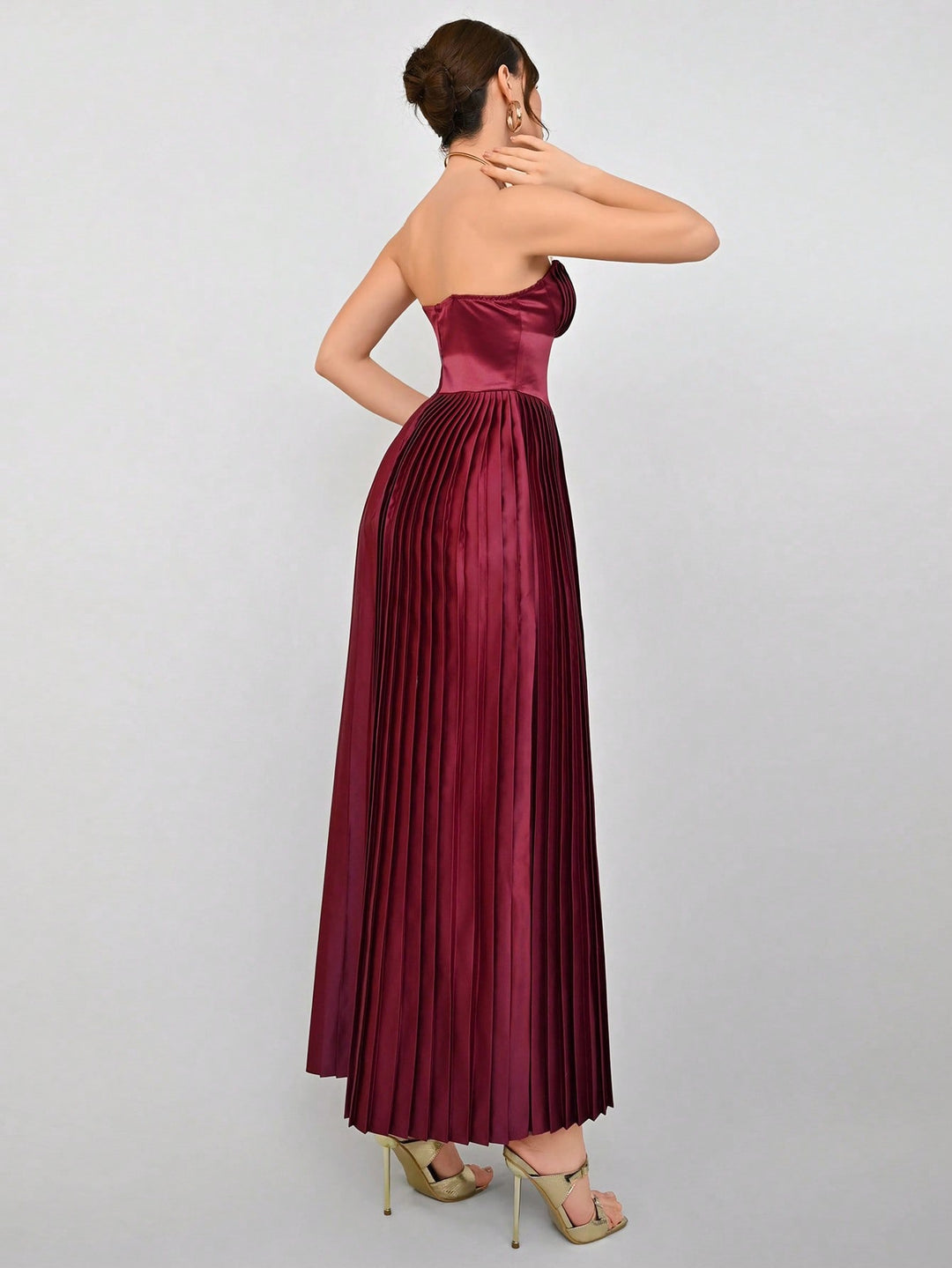Rochie maxi SHEIN, vișiniu