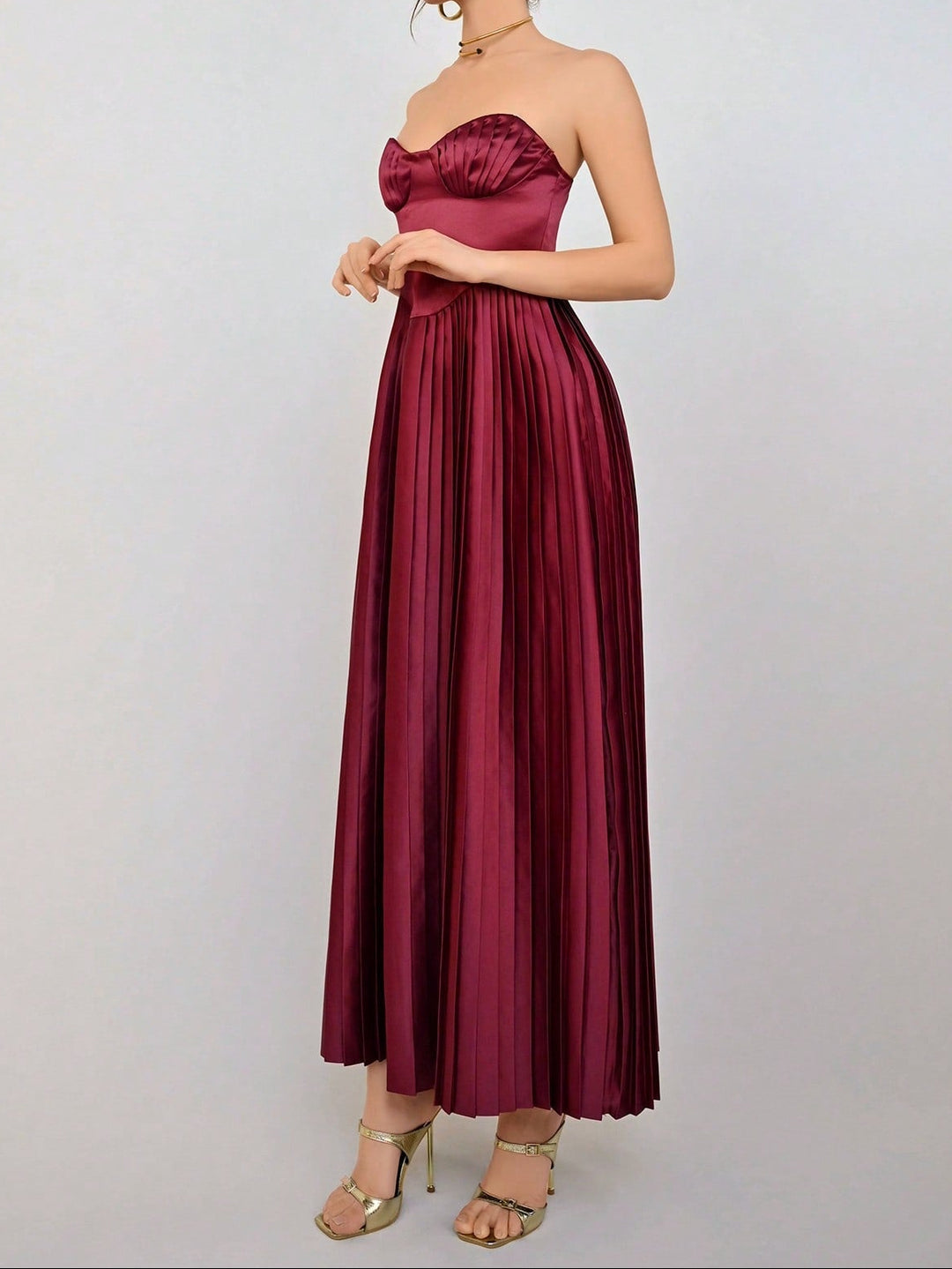 Rochie maxi SHEIN, vișiniu