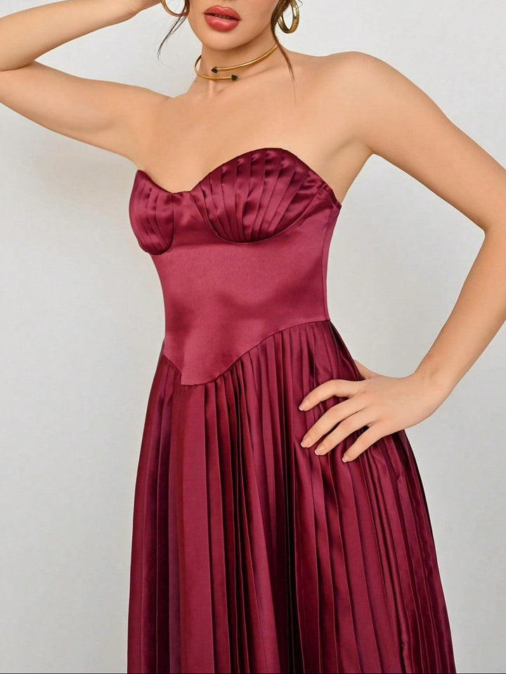 Rochie maxi SHEIN, vișiniu