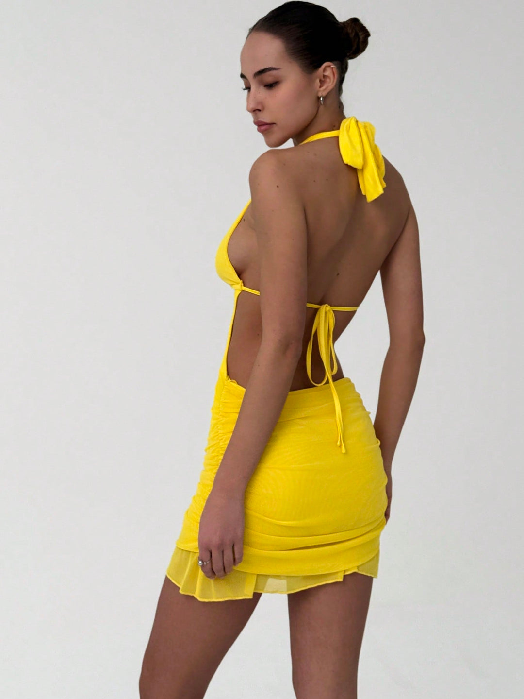 Rochie mini SHEIN, galben