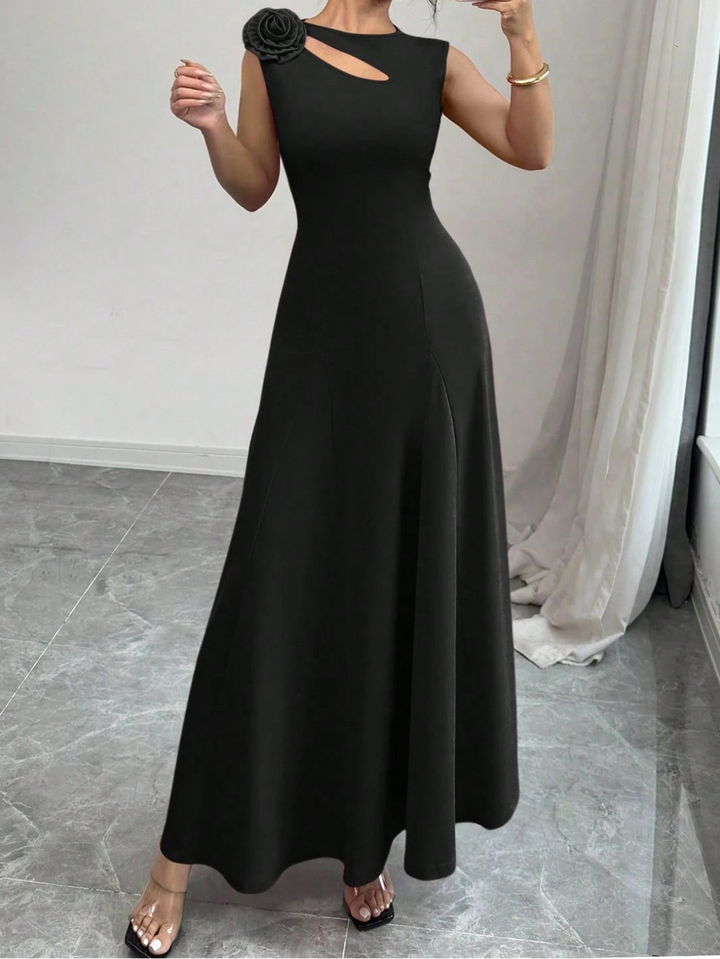 Shein maxi ruha, fekete