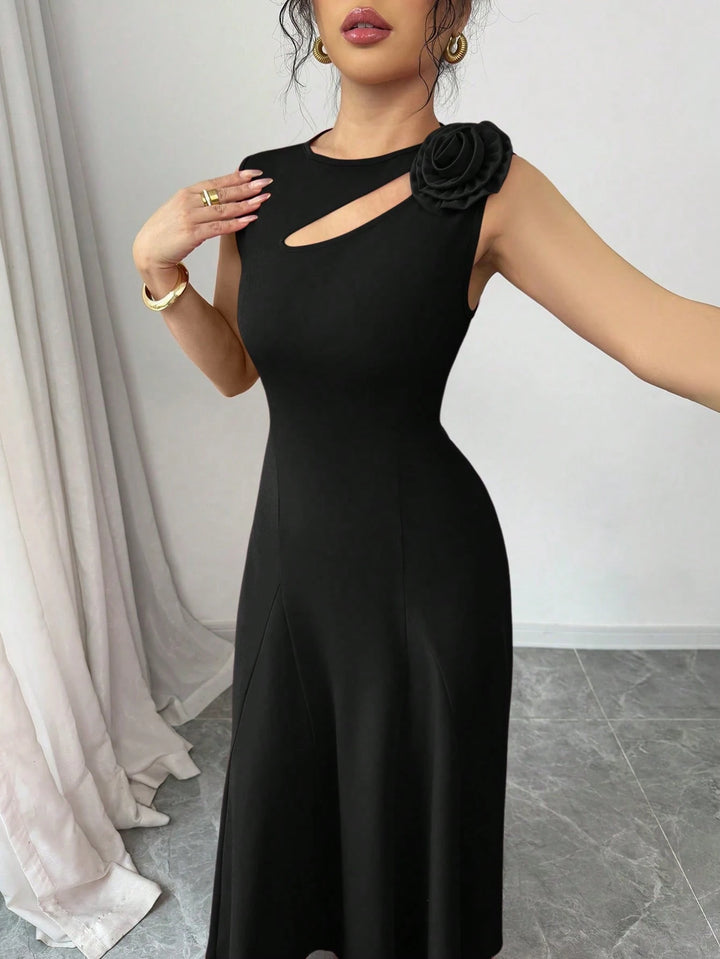Shein maxi ruha, fekete