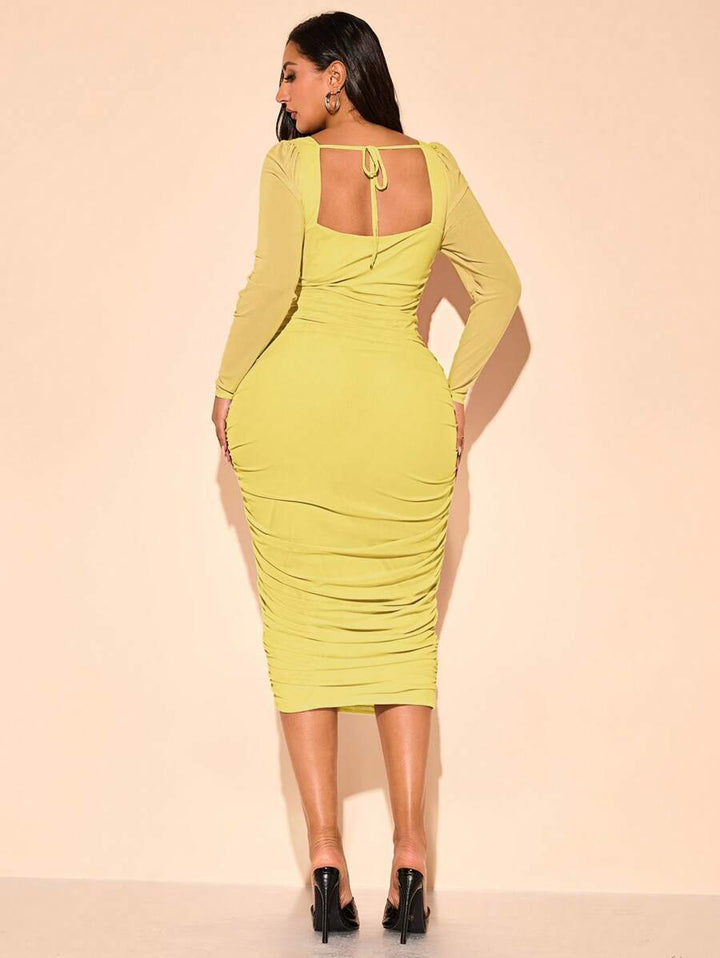 Rochie maxi SHEIN, galben