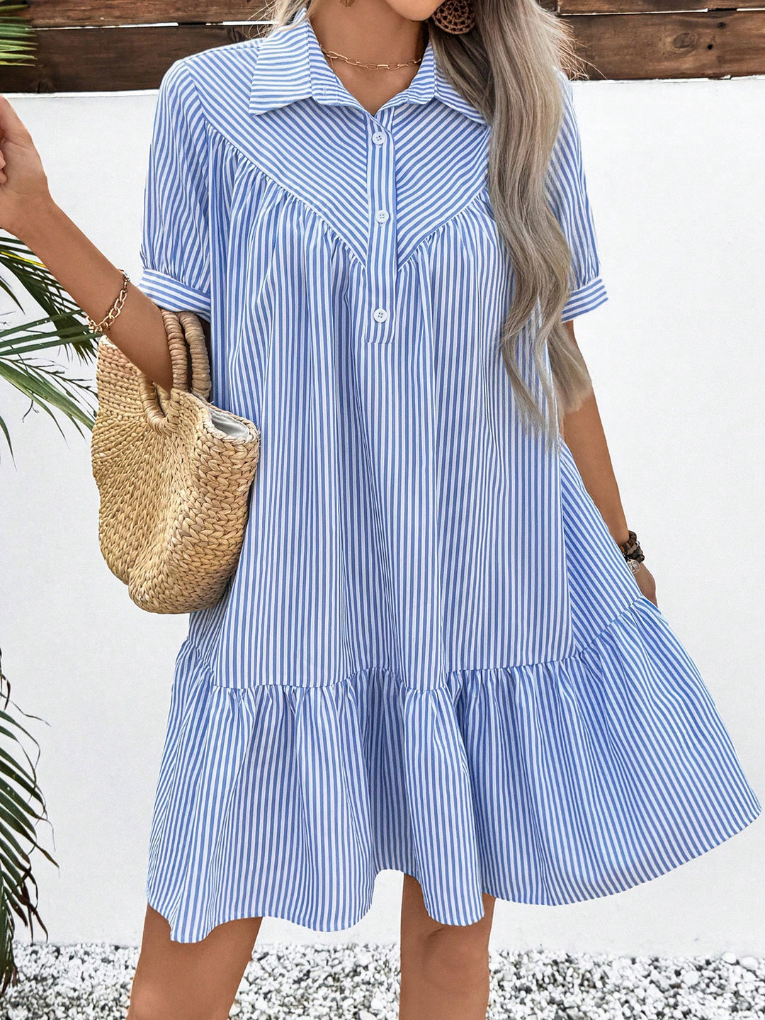 Rochie scurtă SHEIN, albastru