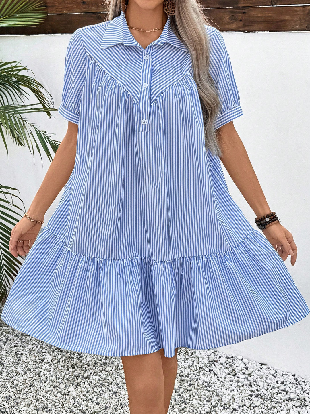 Rochie scurtă SHEIN, albastru