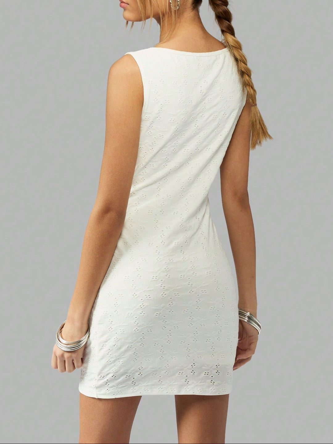 Rochie mini SHEIN, alb