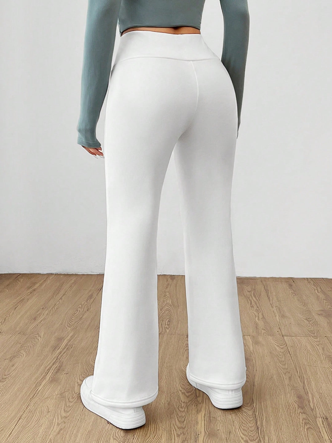 Pantaloni SHEIN, alb