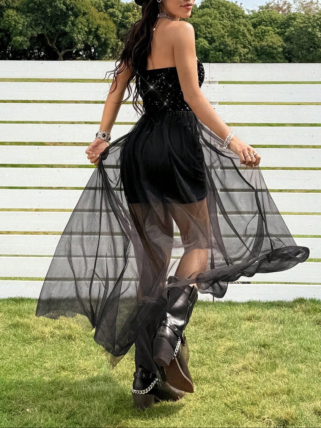 Rochie mini SHEIN, negru