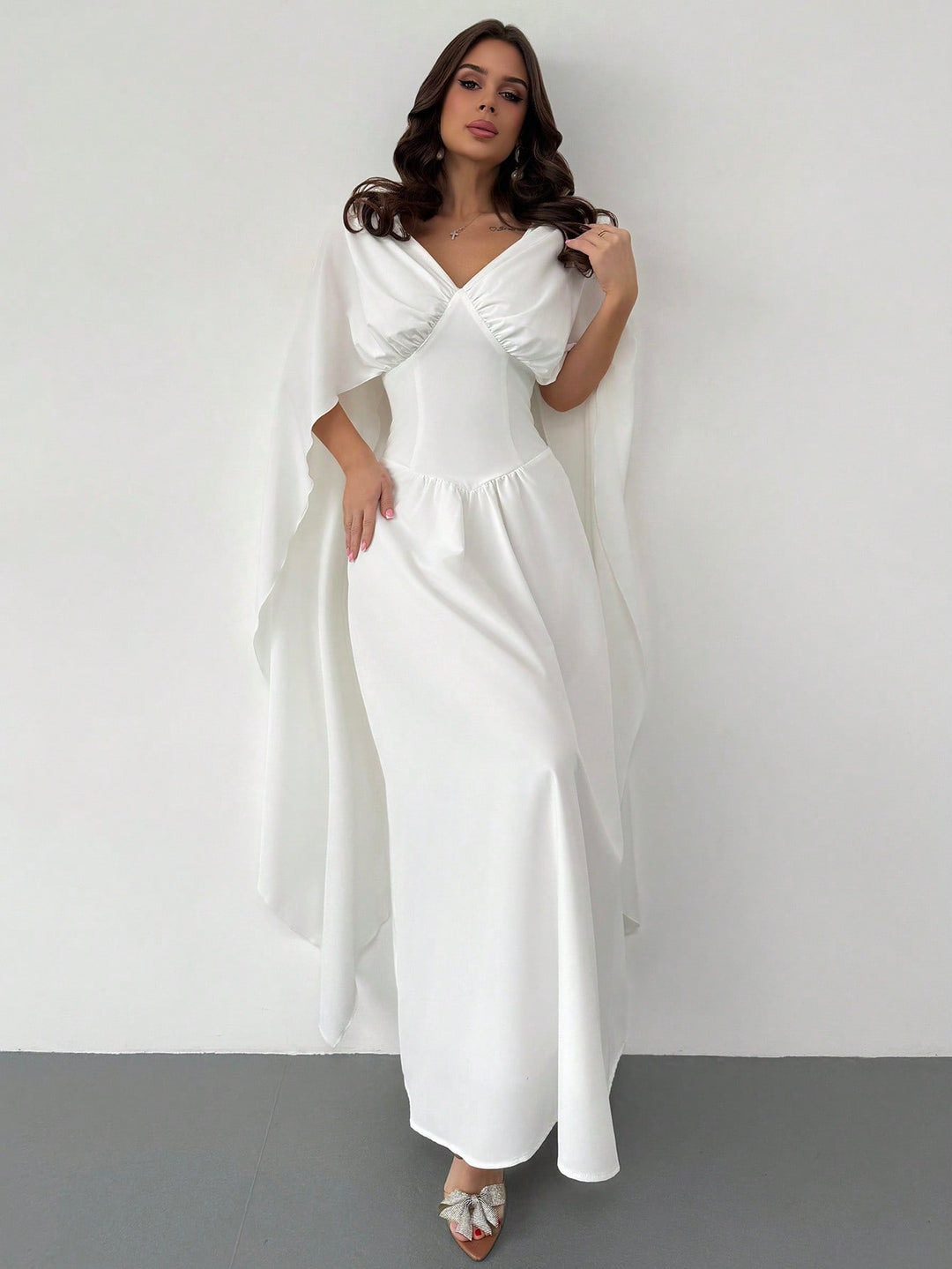Rochie maxi SHEIN, alb