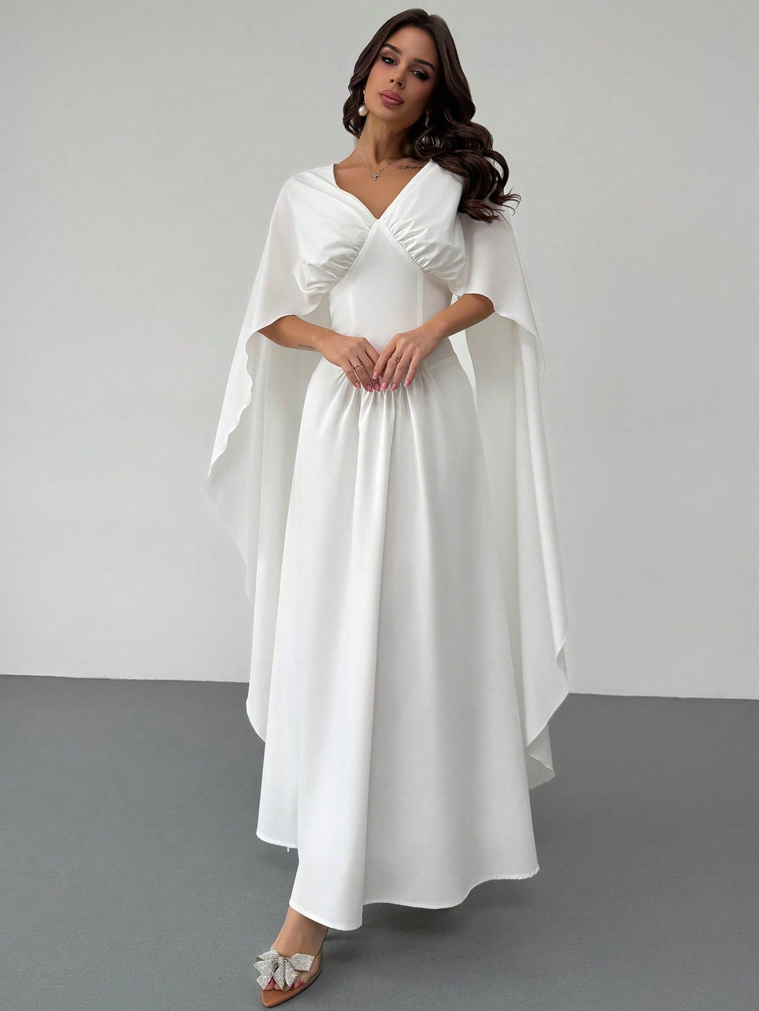 Rochie maxi SHEIN, alb