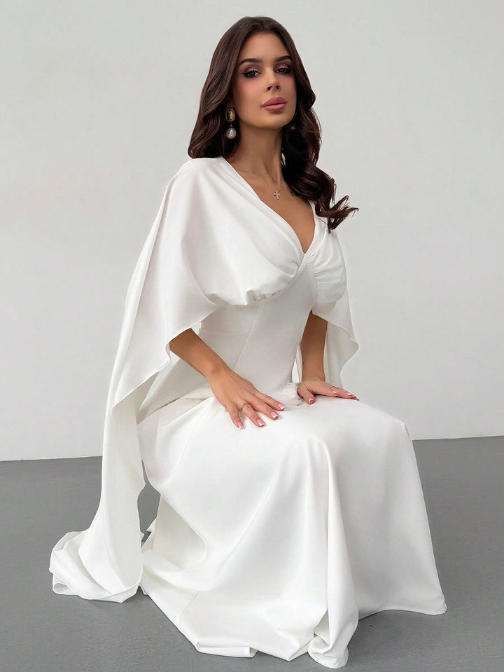Rochie maxi SHEIN, alb
