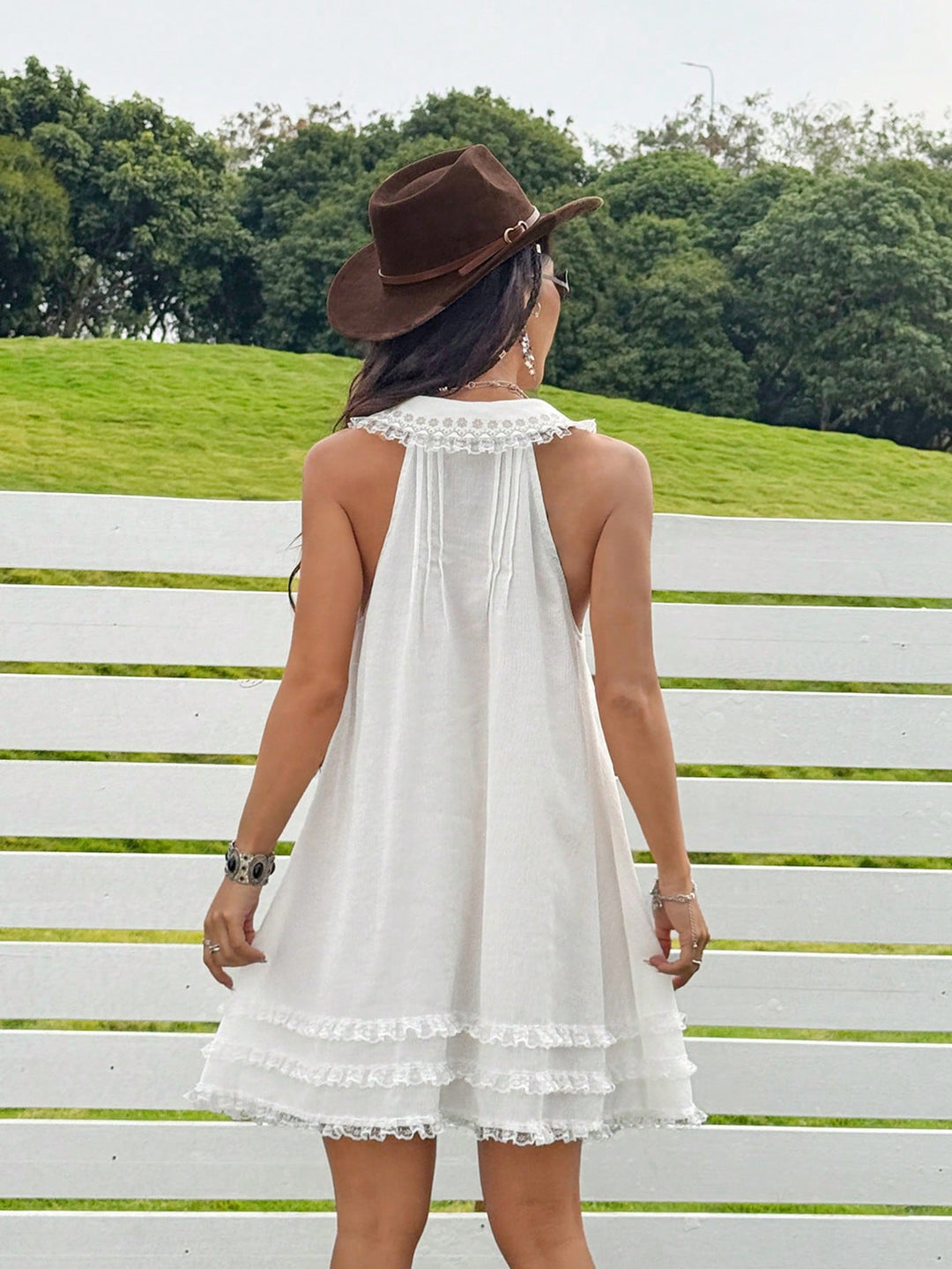 Rochie mini SHEIN, alb