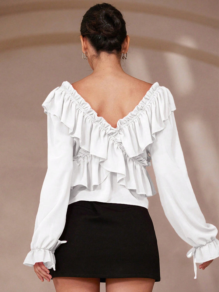 Top SHEIN, alb