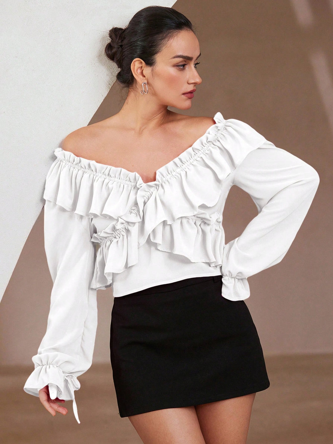 Top SHEIN, alb