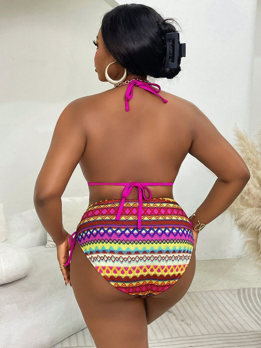 Costum de baie SHEIN, mix culori