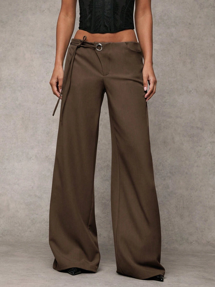 Pantaloni SHEIN, maro